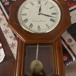 Seiko Classic Wooden Wall Clock with Pendulum